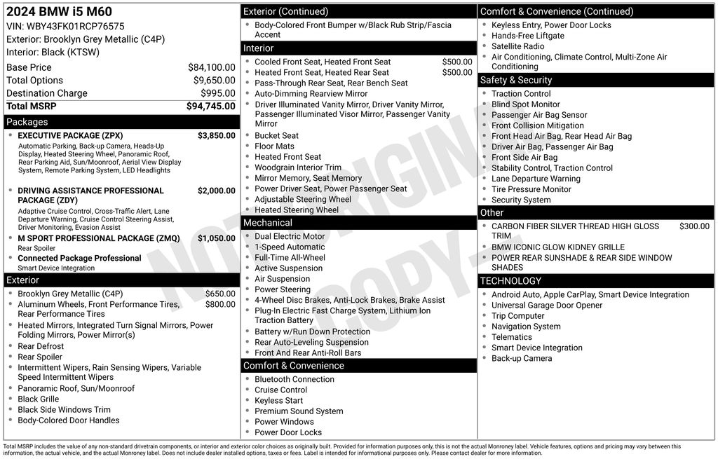 bmw i5 2024 WBY43FK01RCP76575 image bmw i5 2024 WBY43FK01RCP76575 image