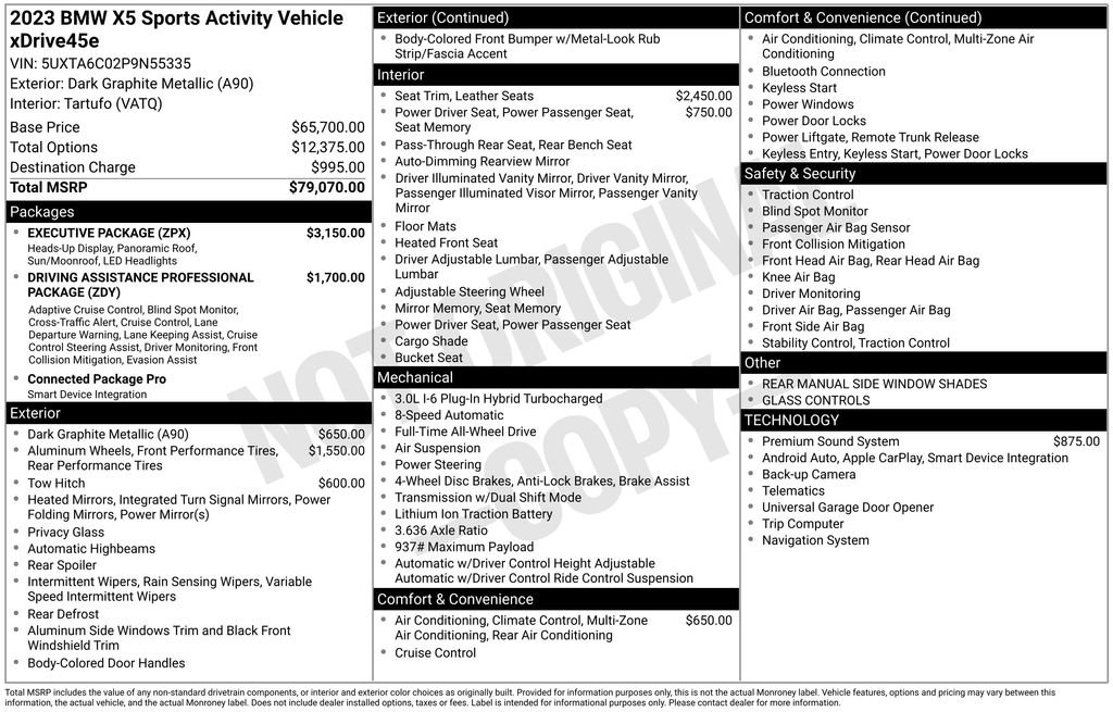 bmw x5 2023 5UXTA6C02P9N55335 image bmw x5 2023 5UXTA6C02P9N55335 image