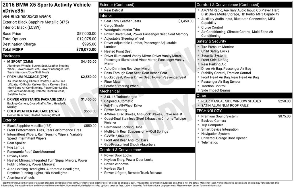 bmw x5 2016 5UXKR0C5XG0U49605 image bmw x5 2016 5UXKR0C5XG0U49605 image