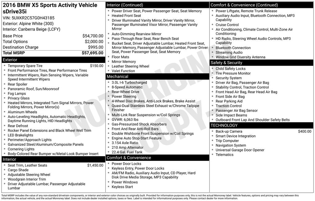 bmw x5 2016 5UXKR2C57G0H43185 image bmw x5 2016 5UXKR2C57G0H43185 image