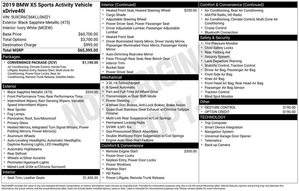 bmw x5 2019 5UXCR6C56KLL06021 image bmw x5 2019 5UXCR6C56KLL06021 image