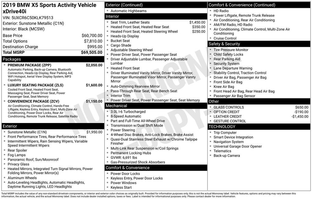 bmw x5 2019 5UXCR6C50KLK79513 image bmw x5 2019 5UXCR6C50KLK79513 image