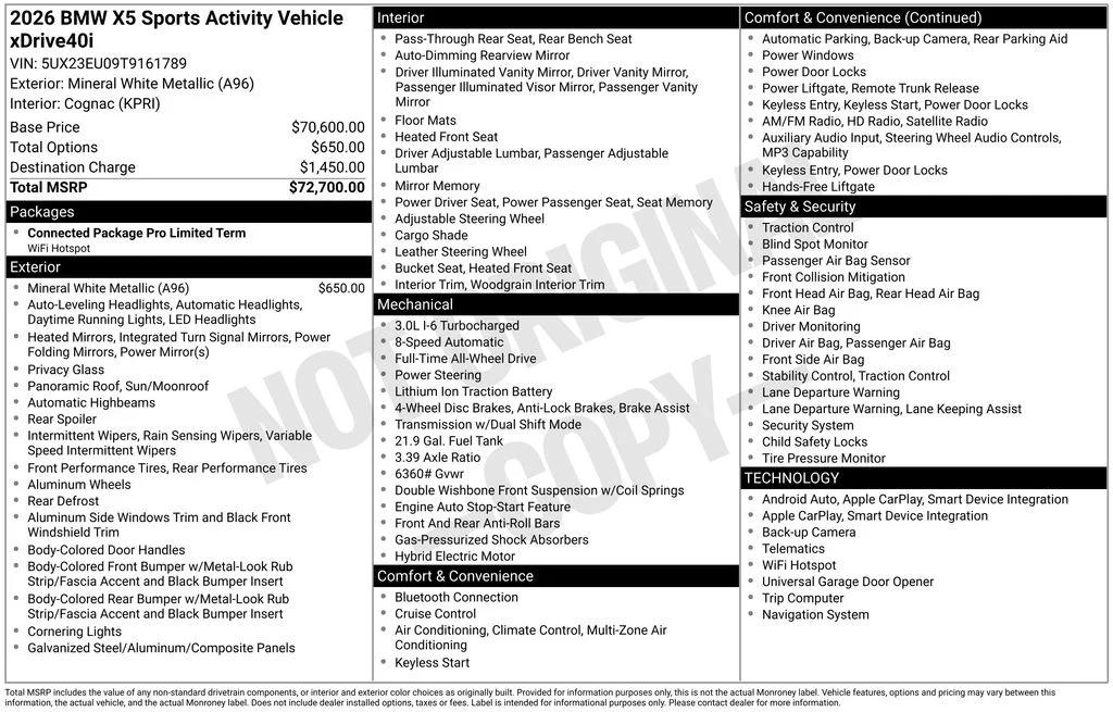 bmw x5 2026 5UX23EU09T9161789 image bmw x5 2026 5UX23EU09T9161789 image
