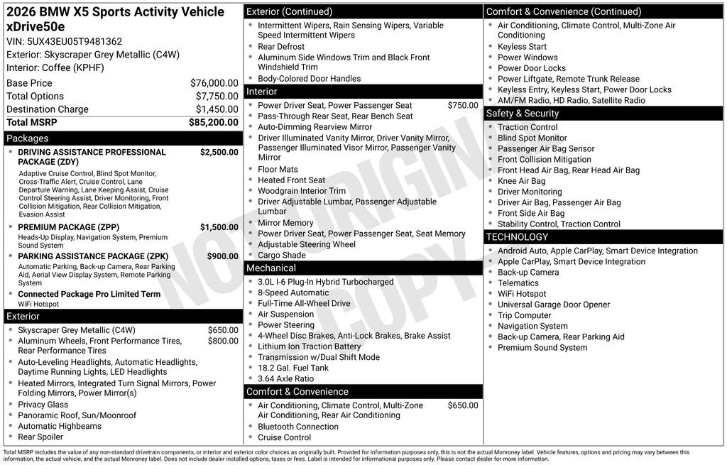 bmw x5 2026 5UX43EU05T9481362 image bmw x5 2026 5UX43EU05T9481362 image