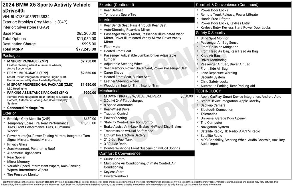 bmw x5 2024 5UX13EU05R9T43834 image bmw x5 2024 5UX13EU05R9T43834 image