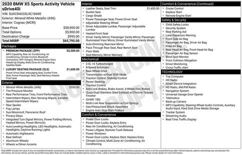 bmw x5 2020 5UXCR4C03L9C18490 image bmw x5 2020 5UXCR4C03L9C18490 image
