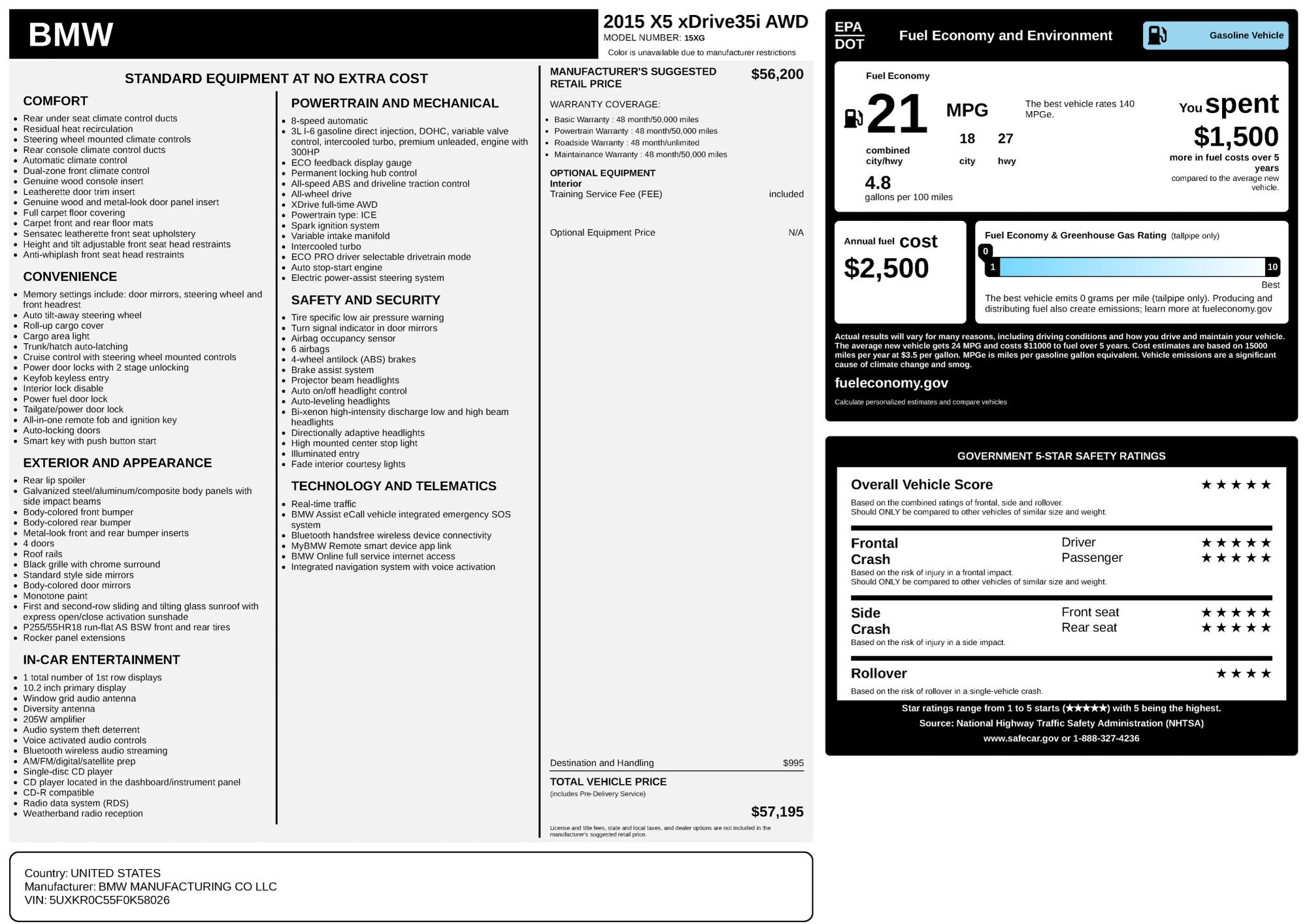 bmw x5 2015 5UXKR0C55F0K58026 image bmw x5 2015 5UXKR0C55F0K58026 image