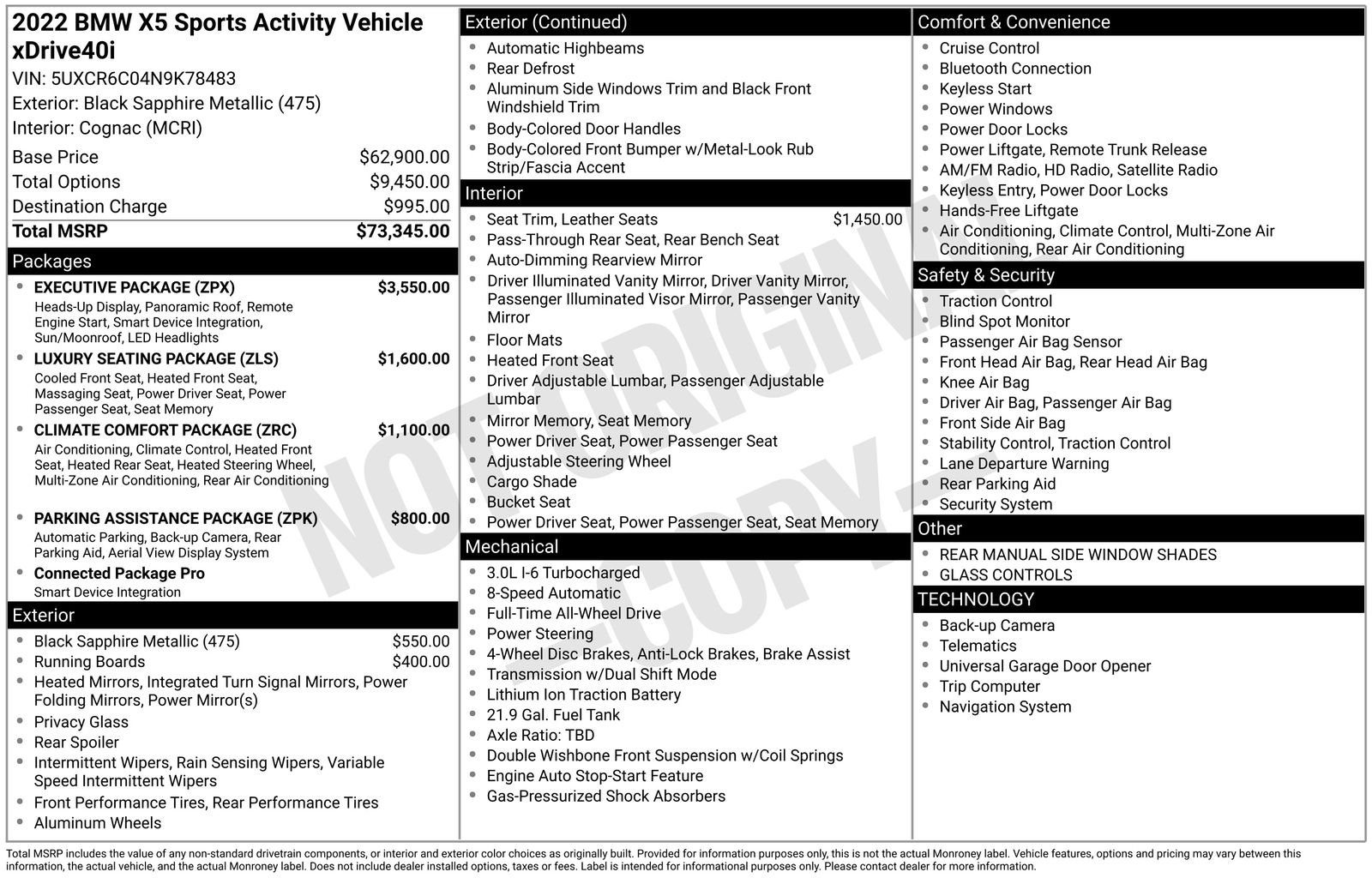 bmw x5 2022 5UXCR6C04N9K78483 image bmw x5 2022 5UXCR6C04N9K78483 image