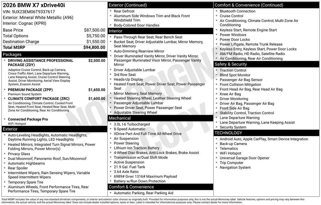 bmw x7 2026 5UX23EM06T9337617 image bmw x7 2026 5UX23EM06T9337617 image