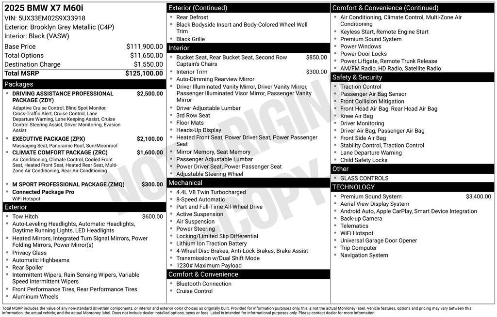 bmw x7 2025 5UX33EM02S9X33918 image bmw x7 2025 5UX33EM02S9X33918 image