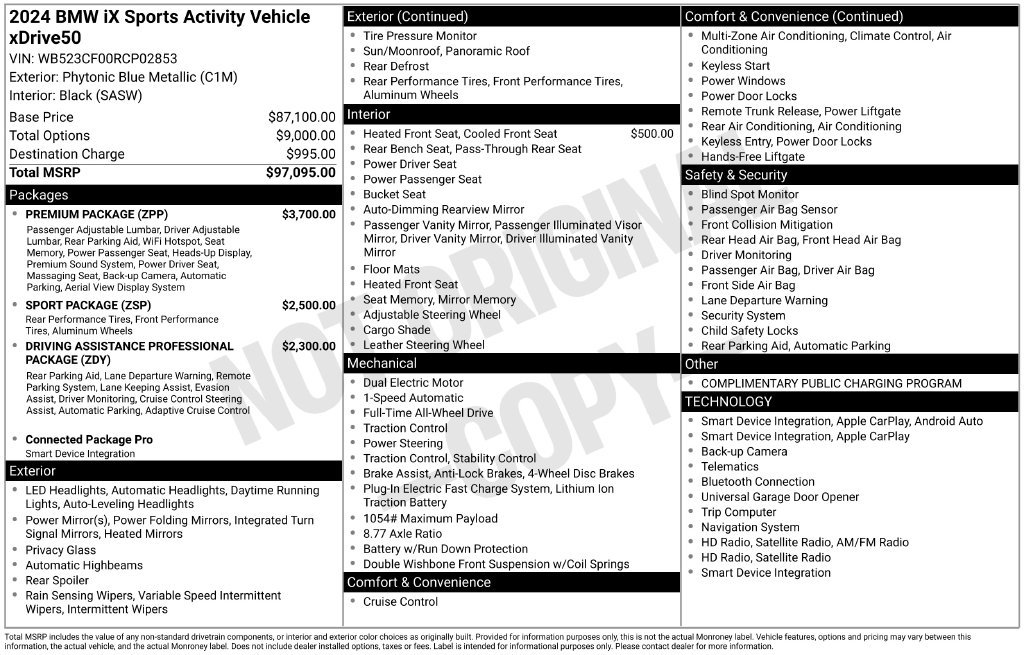 bmw ix 2024 WB523CF00RCP02853 image bmw ix 2024 WB523CF00RCP02853 image