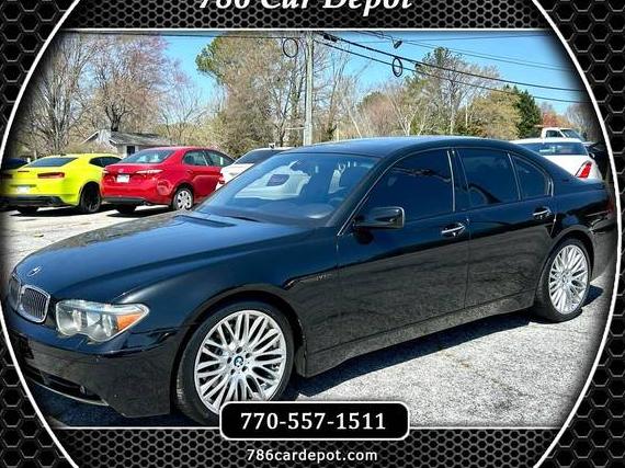 BMW 760I 2005 WBAGL83535DC47072 image