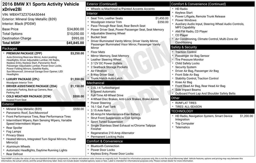 bmw x1 2016 WBXHT3Z37G4A50444 image bmw x1 2016 WBXHT3Z37G4A50444 image