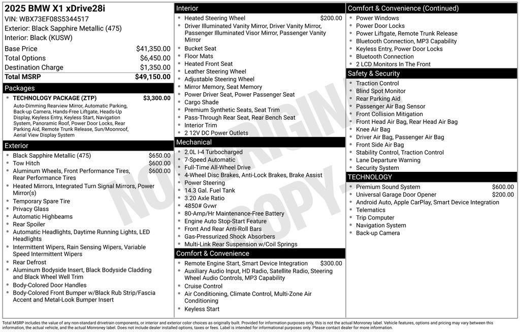 bmw x1 2025 WBX73EF08S5344517 image bmw x1 2025 WBX73EF08S5344517 image