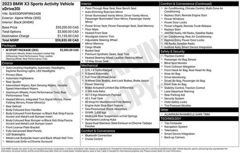 bmw x3 2023 5UX53DP09P9R62408 image bmw x3 2023 5UX53DP09P9R62408 image