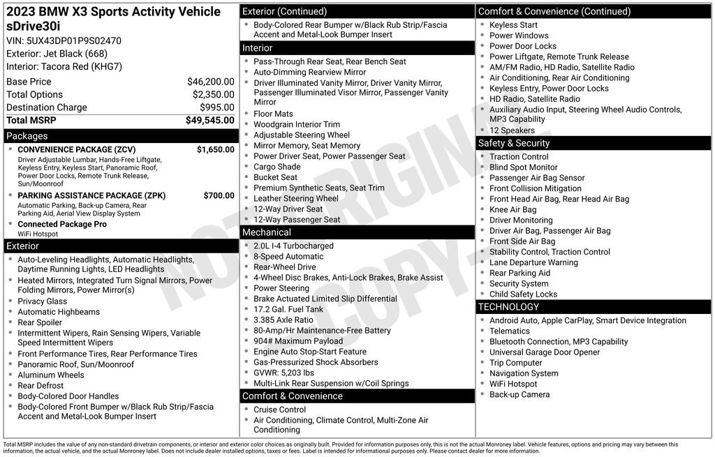 bmw x3 2023 5UX43DP01P9S02470 image bmw x3 2023 5UX43DP01P9S02470 image