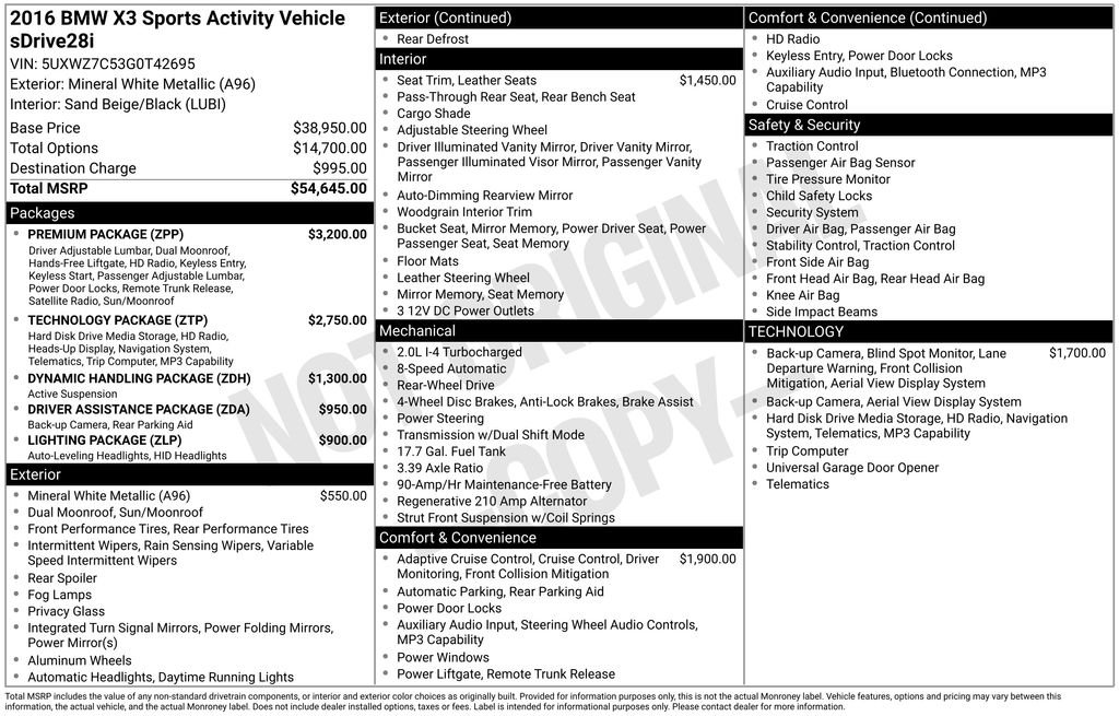 bmw x3 2016 5UXWZ7C53G0T42695 image bmw x3 2016 5UXWZ7C53G0T42695 image