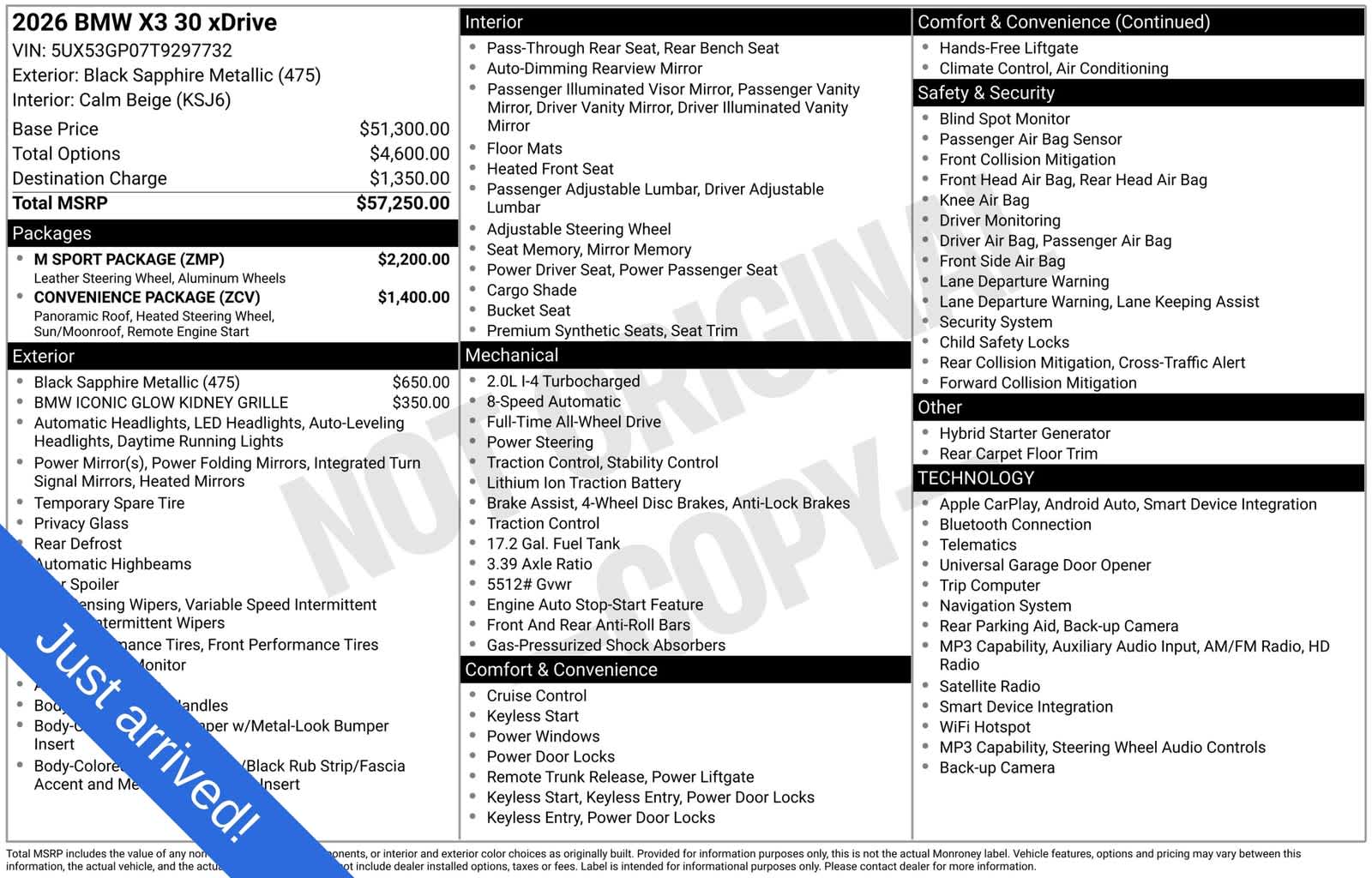 bmw x3 2026 5UX53GP07T9297732 image bmw x3 2026 5UX53GP07T9297732 image