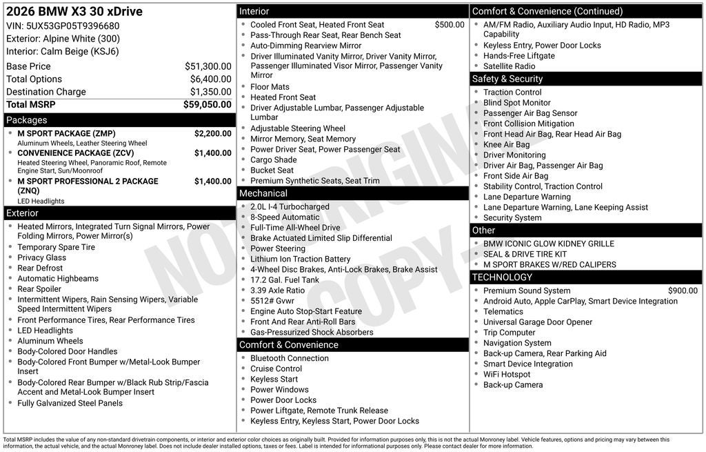 bmw x3 2026 5UX53GP05T9396680 image bmw x3 2026 5UX53GP05T9396680 image