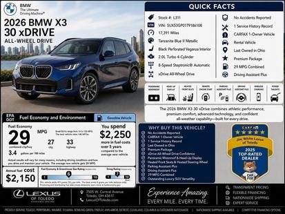 bmw x3 2026 5UX53GP01T9186108 image bmw x3 2026 5UX53GP01T9186108 image