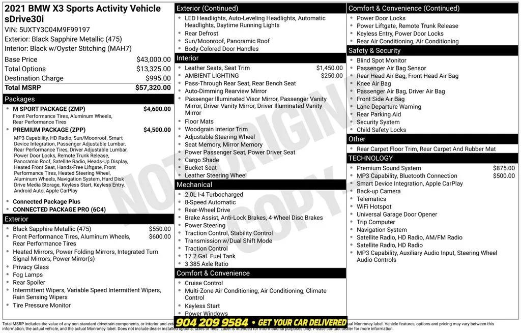 bmw x3 2021 5UXTY3C04M9F99197 image bmw x3 2021 5UXTY3C04M9F99197 image