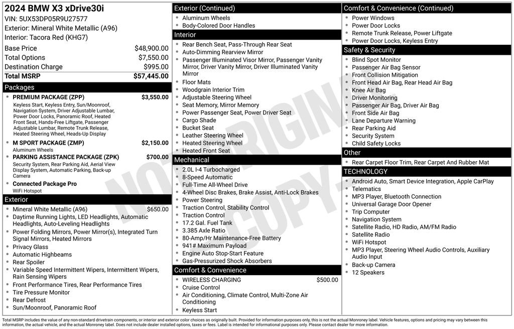 bmw x3 2024 5UX53DP05R9U27577 image bmw x3 2024 5UX53DP05R9U27577 image