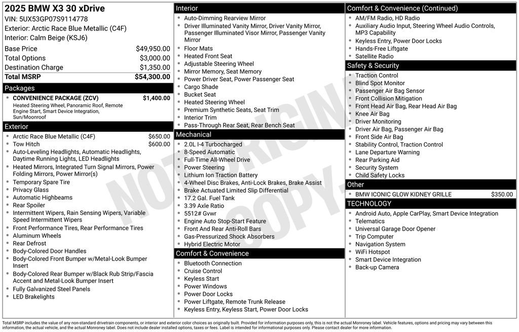 bmw x3 2025 5UX53GP07S9114778 image bmw x3 2025 5UX53GP07S9114778 image