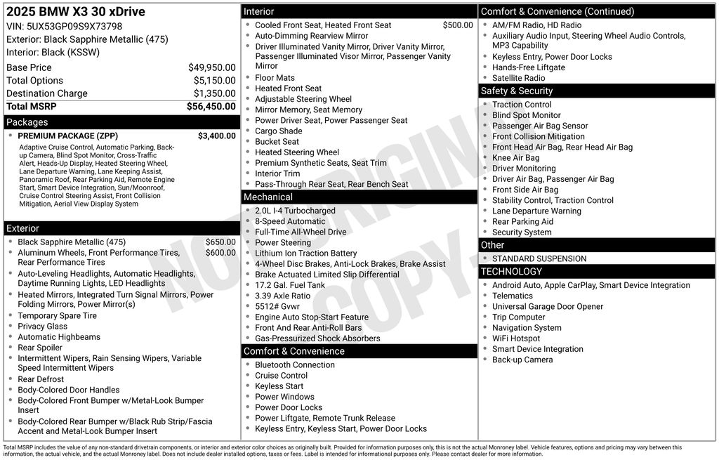 bmw x3 2025 5UX53GP09S9X73798 image bmw x3 2025 5UX53GP09S9X73798 image