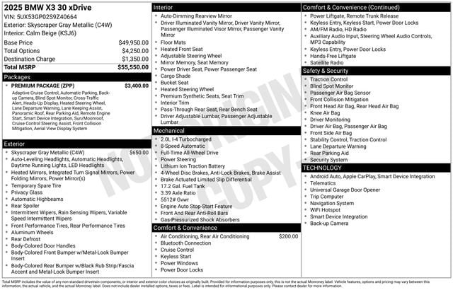 bmw x3 2025 5UX53GP02S9Z40664 image bmw x3 2025 5UX53GP02S9Z40664 image