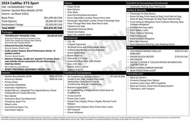 cadillac xt5 2024 1GYKNGRS5RZ710022 image cadillac xt5 2024 1GYKNGRS5RZ710022 image