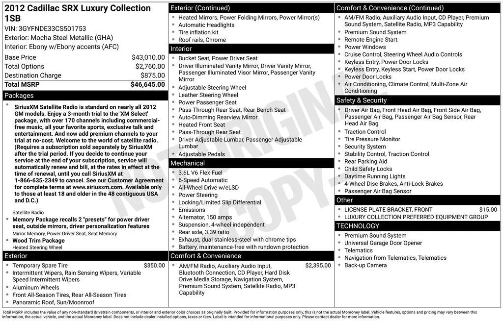 cadillac srx 2012 3GYFNDE33CS501753 image cadillac srx 2012 3GYFNDE33CS501753 image