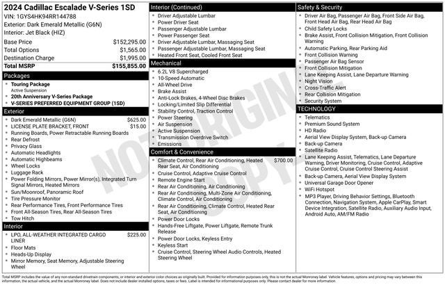 cadillac escalade 2024 1GYS4HK94RR144788 image cadillac escalade 2024 1GYS4HK94RR144788 image