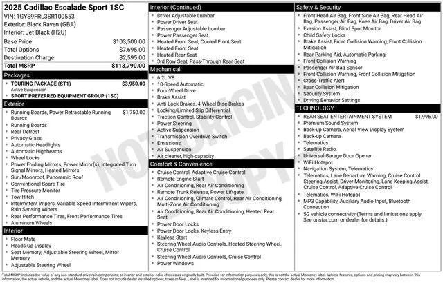 cadillac escalade 2025 1GYS9FRL3SR100553 image cadillac escalade 2025 1GYS9FRL3SR100553 image