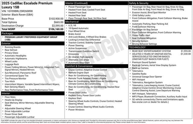 cadillac escalade 2025 1GYS9BRL2SR260898 image cadillac escalade 2025 1GYS9BRL2SR260898 image