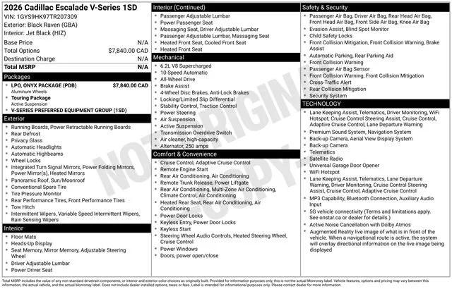 cadillac escalade-v 2026 1GYS9HK97TR207309 image cadillac escalade-v 2026 1GYS9HK97TR207309 image