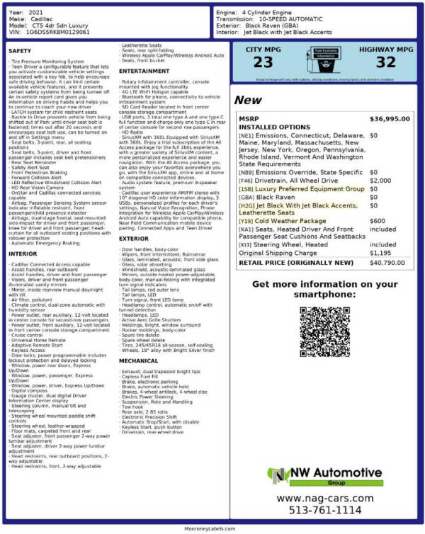 cadillac ct5 2021 1G6DS5RK8M0129061 image cadillac ct5 2021 1G6DS5RK8M0129061 image