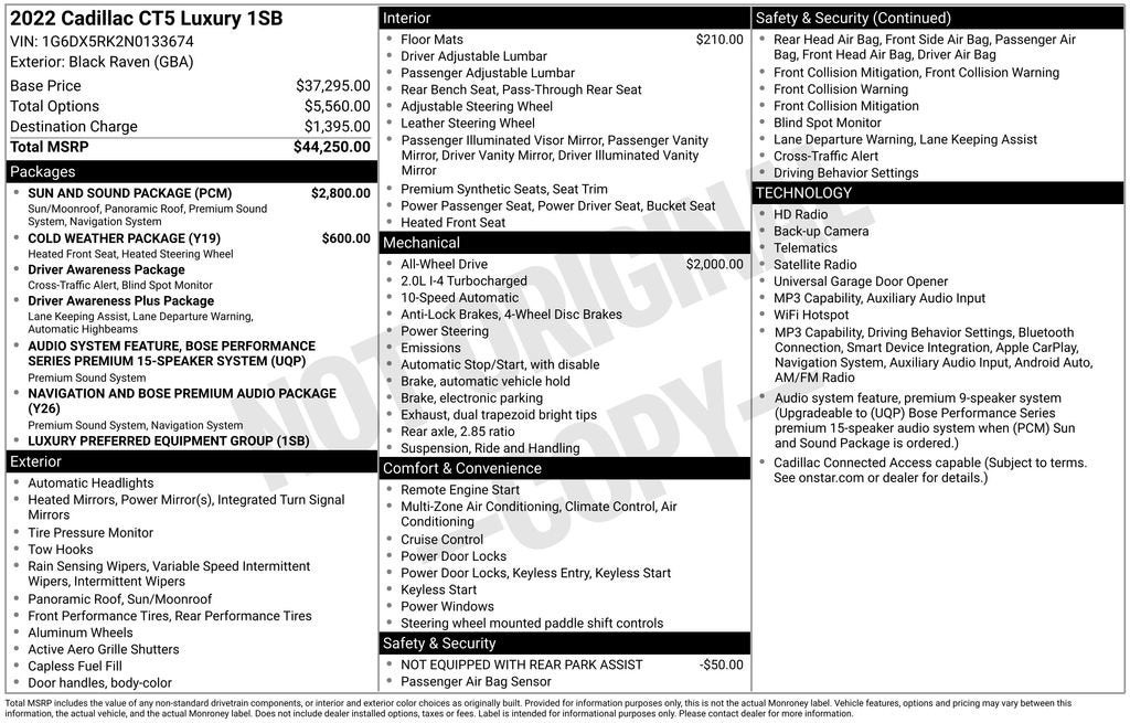 cadillac ct5 2022 1G6DX5RK2N0133674 image cadillac ct5 2022 1G6DX5RK2N0133674 image