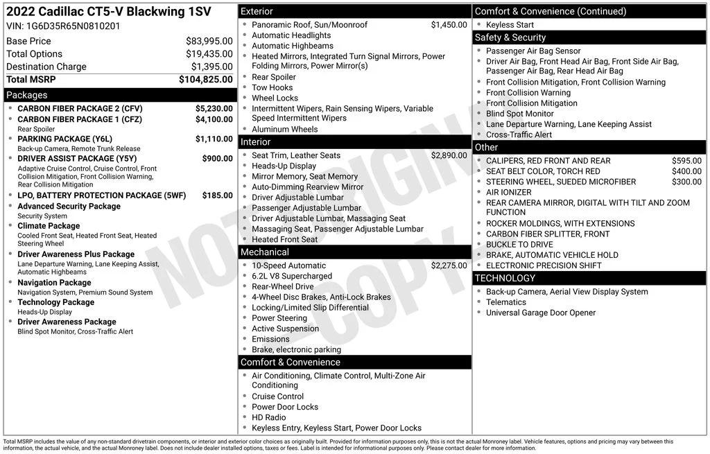 cadillac ct5 2022 1G6D35R65N0810201 image cadillac ct5 2022 1G6D35R65N0810201 image