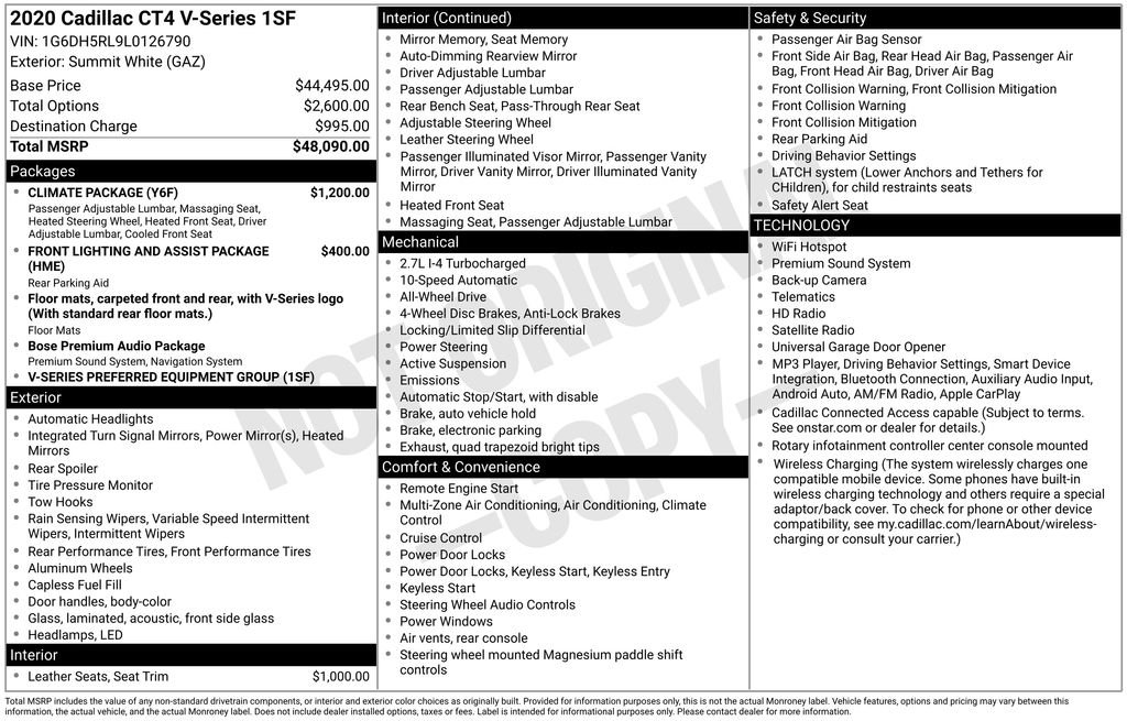 cadillac ct4 2020 1G6DH5RL9L0126790 image cadillac ct4 2020 1G6DH5RL9L0126790 image