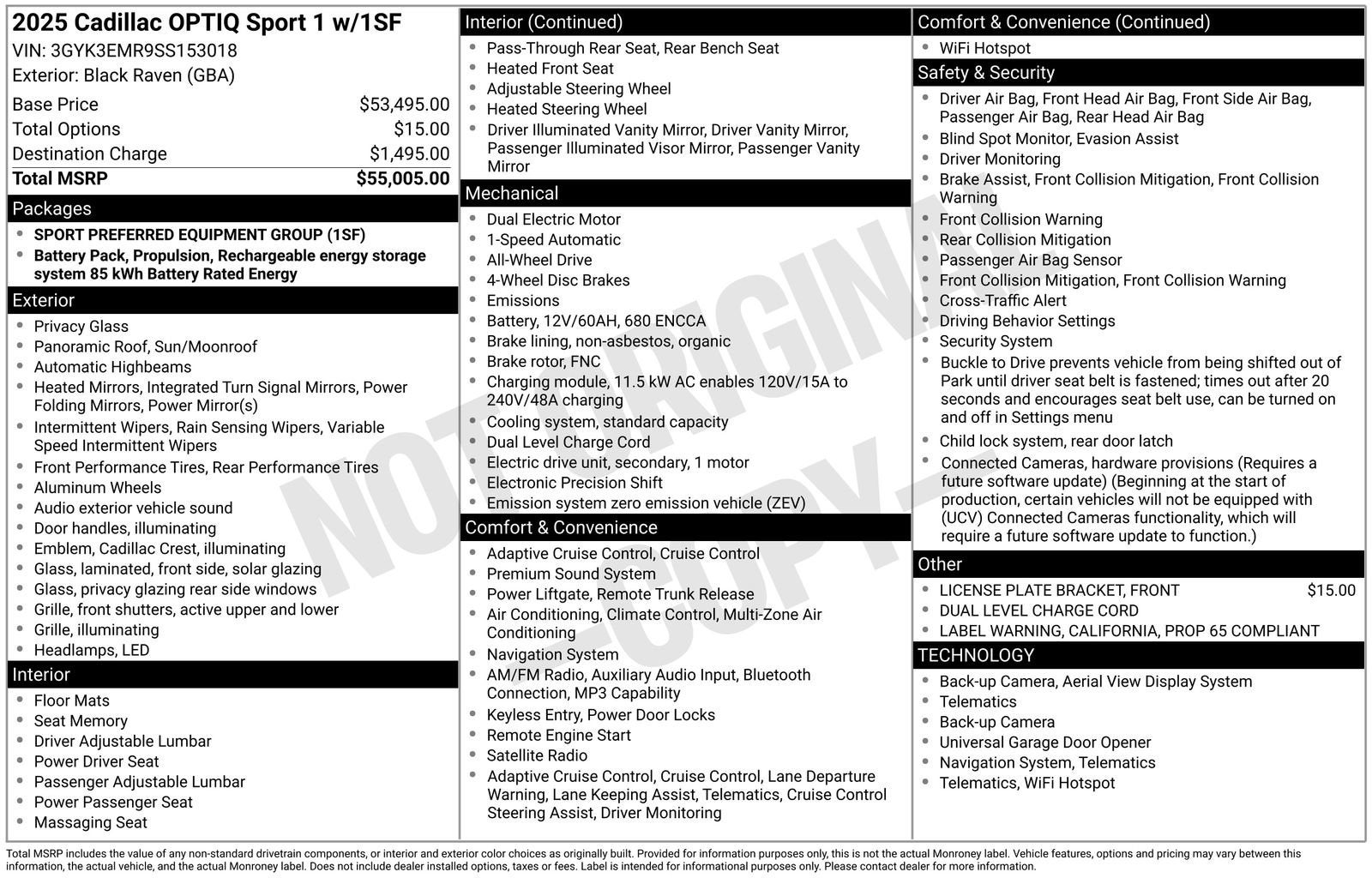 cadillac optiq 2025 3GYK3EMR9SS153018 image cadillac optiq 2025 3GYK3EMR9SS153018 image