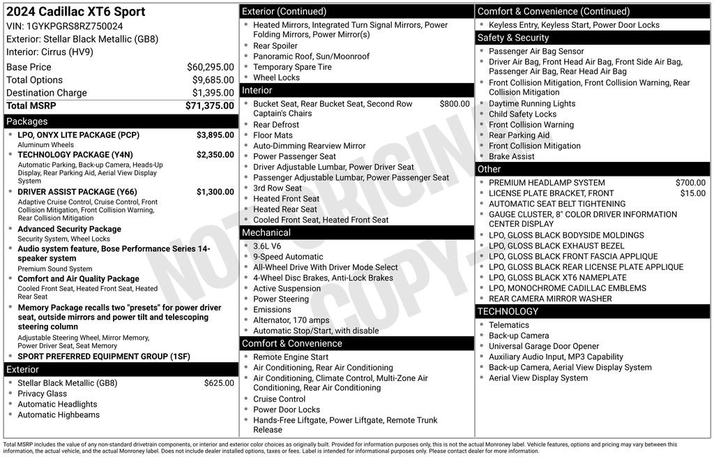 cadillac xt6 2024 1GYKPGRS8RZ750024 image cadillac xt6 2024 1GYKPGRS8RZ750024 image