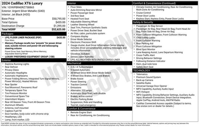 cadillac xt6 2024 1GYKPBR40RZ758865 image cadillac xt6 2024 1GYKPBR40RZ758865 image